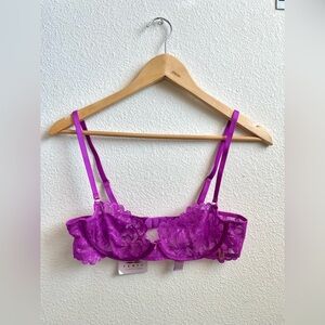 NWT Fenty Beauty Vibrant Purple Lace Bra